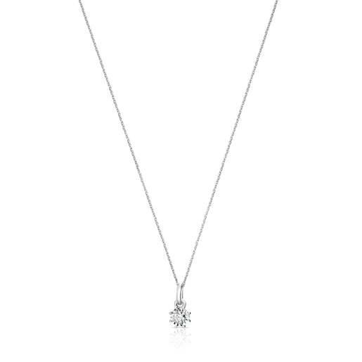 White gold Les Classiques Necklace with small Diamond rosette