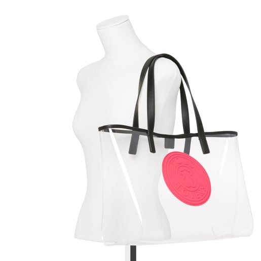 Large transparent Tous Gum tote bag