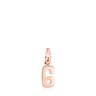 Rose Silver Vermeil Numbers number 6 Pendant