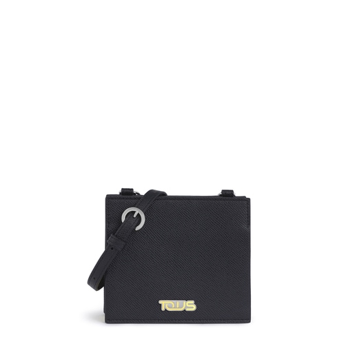 Черный кошелек и сумка-кроссбоди New Essence