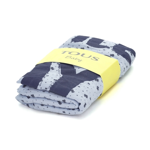 Muselina tous store azul