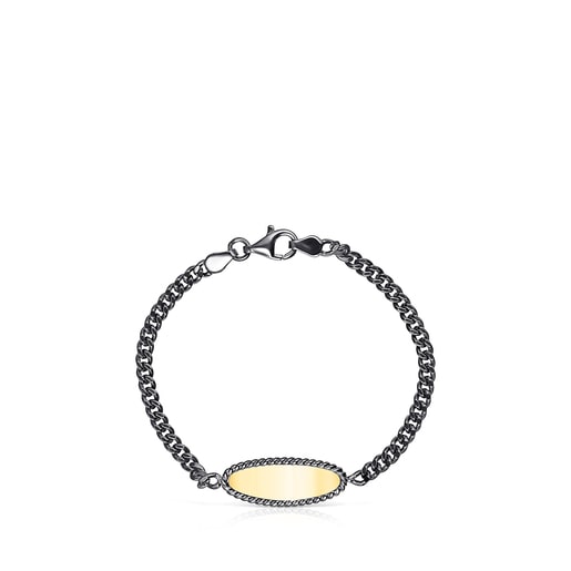 Braçalet Minne de Plata Dark Silver i Plata Vermeil