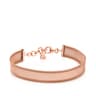 Pulsera de acero rosado con baño de oro rosa 18 kt sobre plata 1 cm Icon Mesh