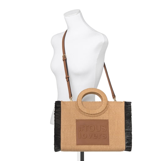 Capazo Mediano Amaya Rafia Natural