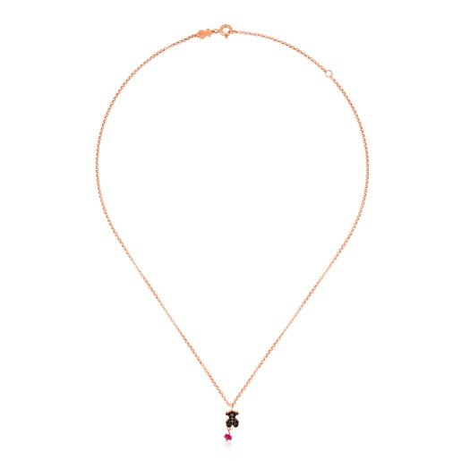 Collar Motif con baño de oro rosa 18 kt sobre plata