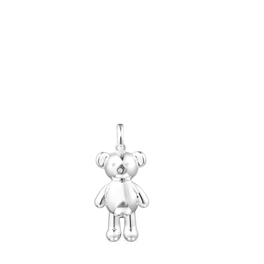 Silver Teddy Bear backpack Pendant