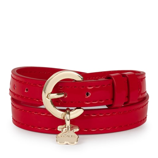 Doble bracelet Dorp rojo