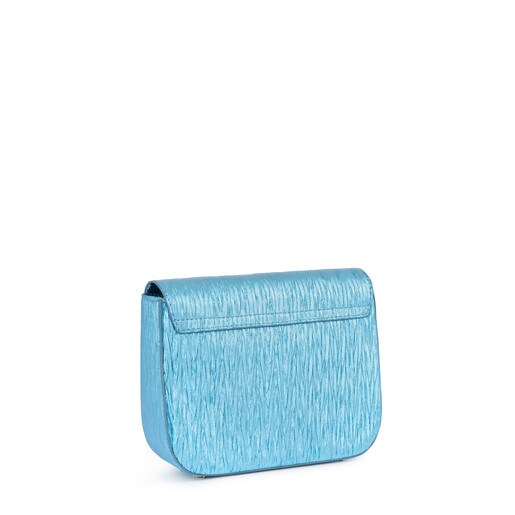Small blue-effect Rene Crossbody bag