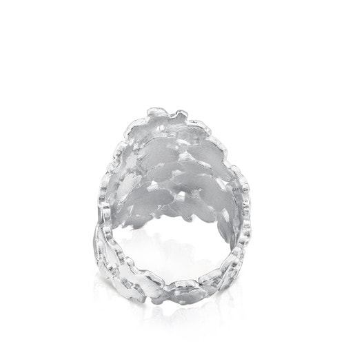 Silver TOUS Hill Ring Bear motif 3cm.