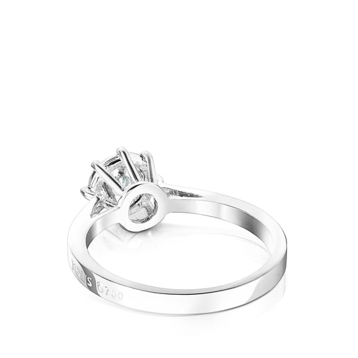 Bague Les Classiques rosace grande en Or blanc et Diamant