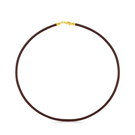 cm  mm Leather TOUS Chokers Choker with Gold Clasp