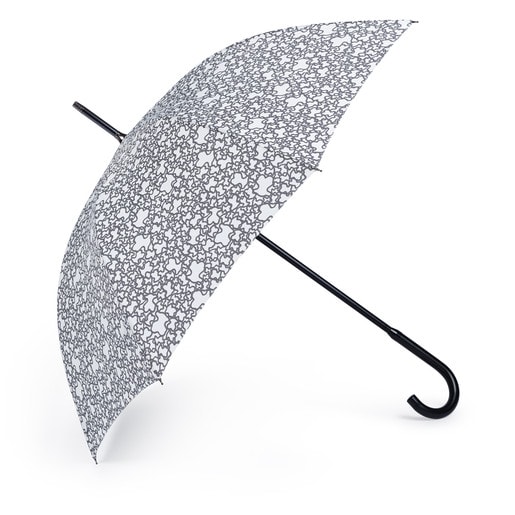 Paraguas grande Kaos Mini en color beige | TOUS
