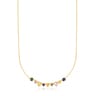 Silver Vermeil Glaring Necklace with multicolored Sapphires