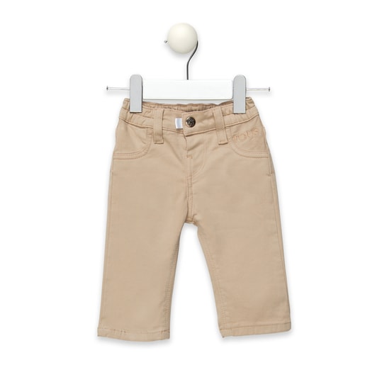 Pantalón de niño Osos beige