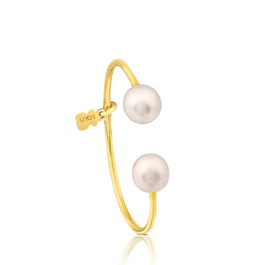 Gold with Pearl Eklat Ring 