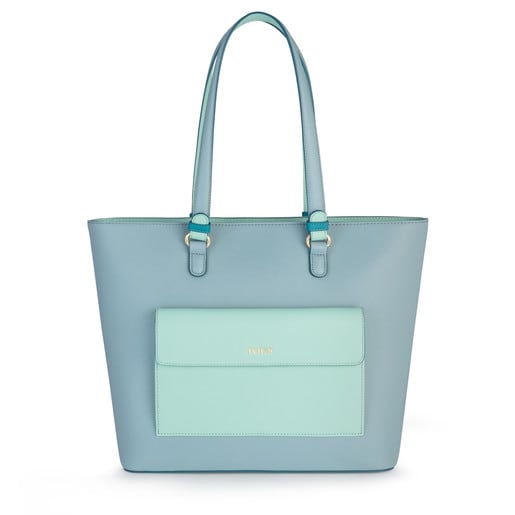 Blue-turquoise Essence Tote bag