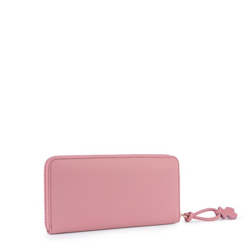 Mittelgroße Geldbörse Doromy aus Nylon in Pink