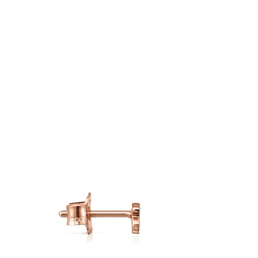 Rose Gold Les Classiques bear Earring with Diamonds