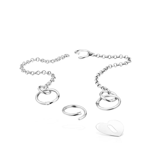 Collier Hold Metal cur en Argent