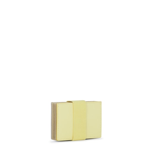 Malá listová kabelka New Essence, strieborno-žltá