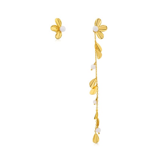 Vermeil Silver Happy Moments Earrings with Pearl