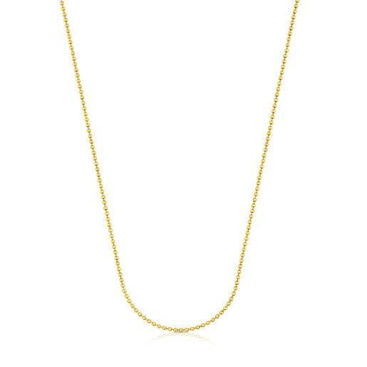 Łańcuszek Tous Chain z żółtego srebra Vermeil o długości 50 cm