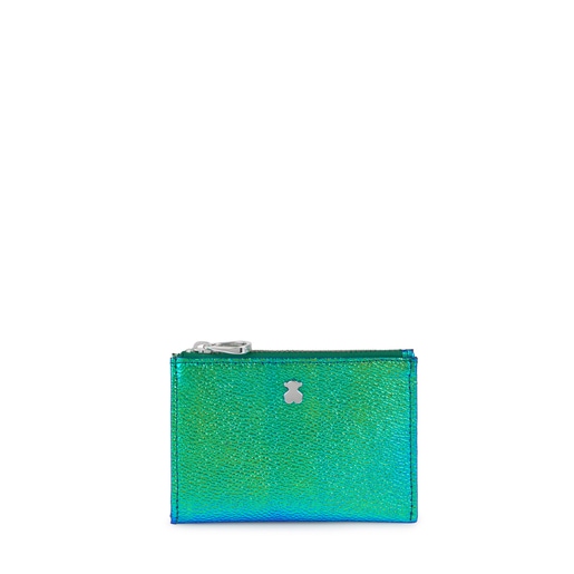 Iridescent Green Dorp Change Purse-Cardholder