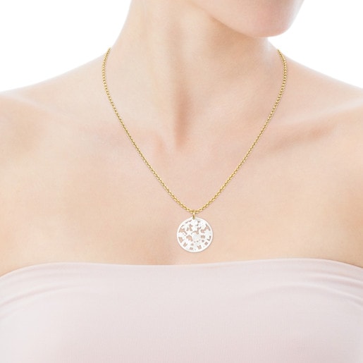 TOUS Mama Pendant in Gold and Mother-of-pearl
