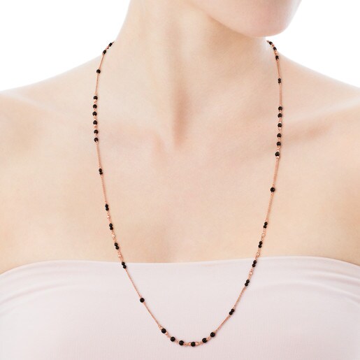 Collar Motif con baño de oro rosa 18 kt sobre plata