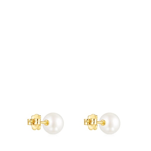 TOUS Pearls Gold Earrings with Pearl