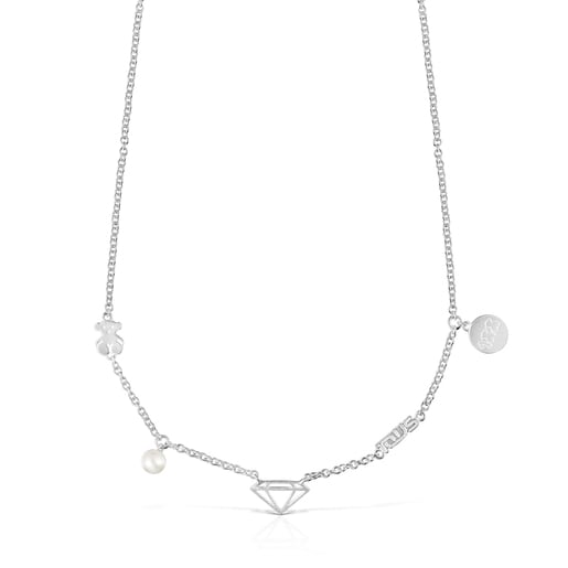 Collier Since 1920 en Argent avec Perle