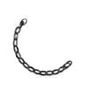 Pulsera oval de plata dark silver Hold