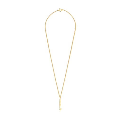 Silver Vermeil TOUS Job Necklace with 2,45cm.clothes pin pendant