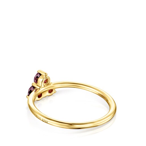 Ring Luz aus Gold mit Rhodolith