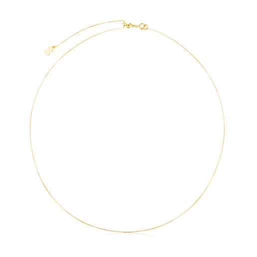 Gargantilha TOUS Chain em Ouro cordão fino, 45 cm.