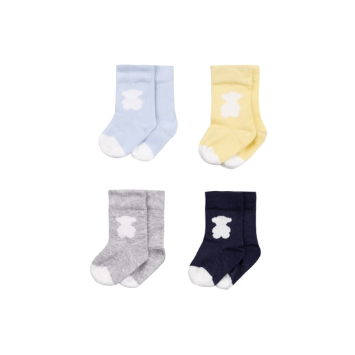 Pack 4 calcetines Sweet Socks Azul Celeste