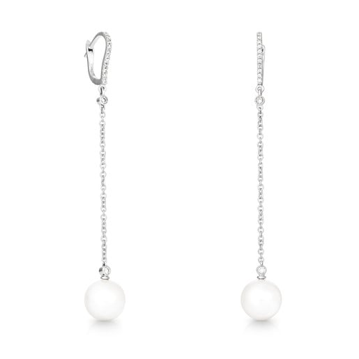 White Gold TOUS Pearl with Pearl and Diamond