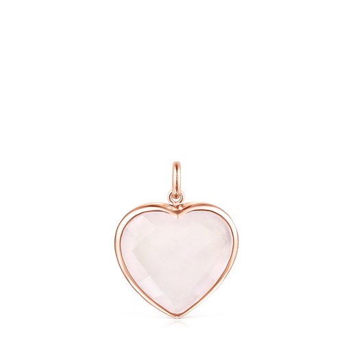 Rose Silver Vermeil and pink Quartz Sweet Dolls Color Pendant | TOUS