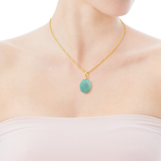 Vermeil Silver Terra Necklace with Amazonite