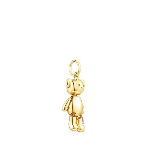 Medium Gold Teddy Bear Pendant with Diamonds – Limited edition