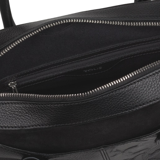 Black Leather TOUS Icon Bowling bag