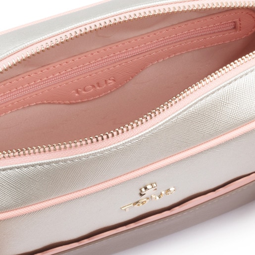Silver-pink colored Carlata Crossbody bag