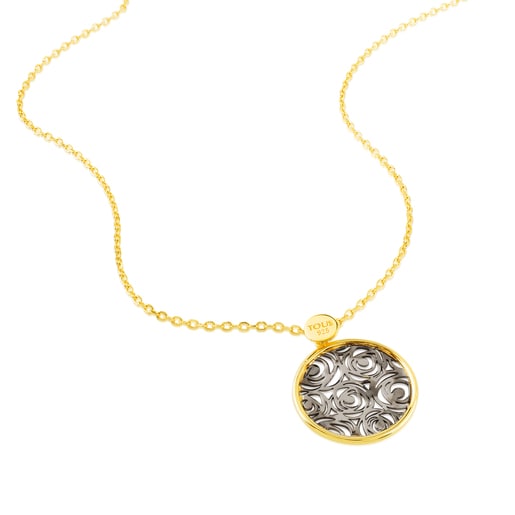 Silver and Vermeil Silver Rosa d'Abril Necklace