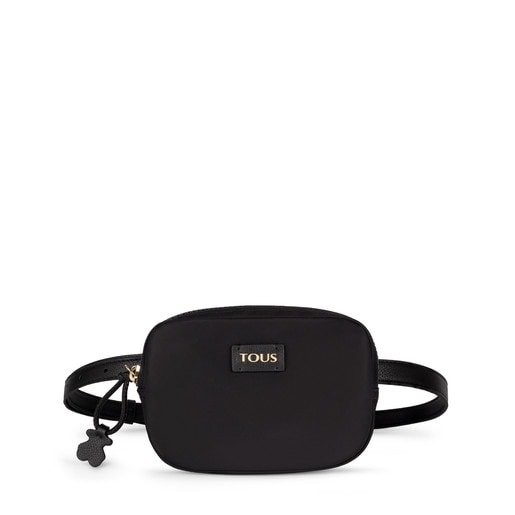 Black-burgundy Nylon Doromy Waist bag-Crossbody bag