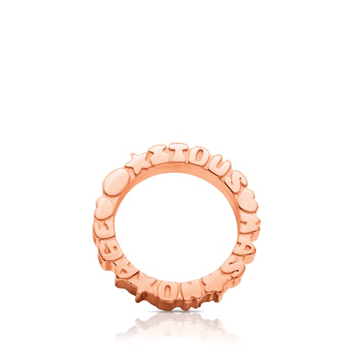 Pink Vermeil Silver View Ring