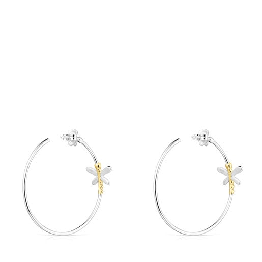 Silver and Silver Vermeil TOUS Real Mix Bera Earrings 1,32cm.
