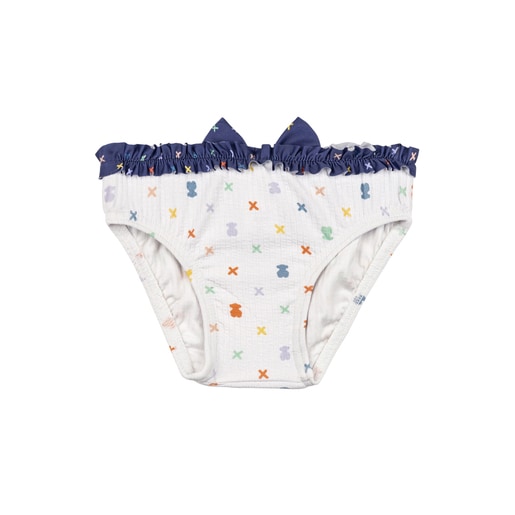Bañador culetín con volantes XSwim Blanco