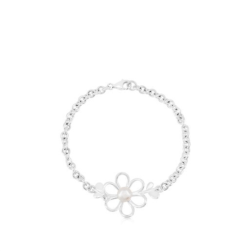 Silver Maggie Bracelet with Pearl