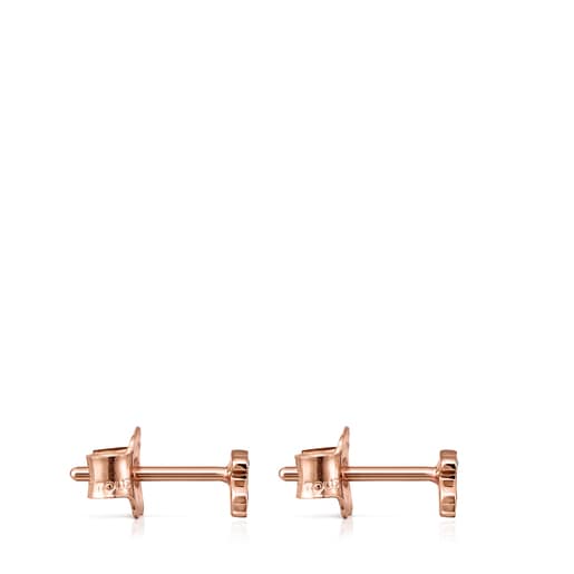Rose Gold Les Classiques Earrings with Diamonds | TOUS