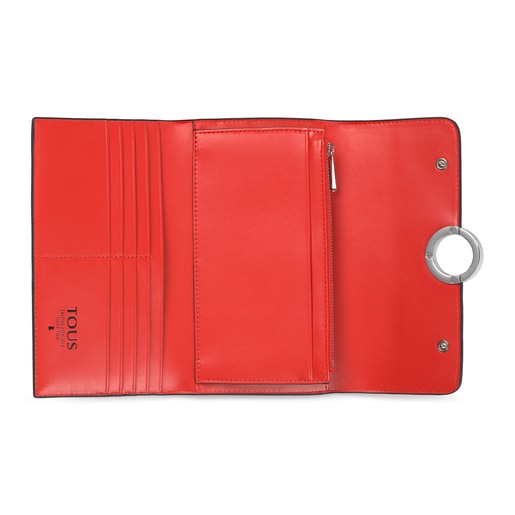 Billetera mediana Audree rojo